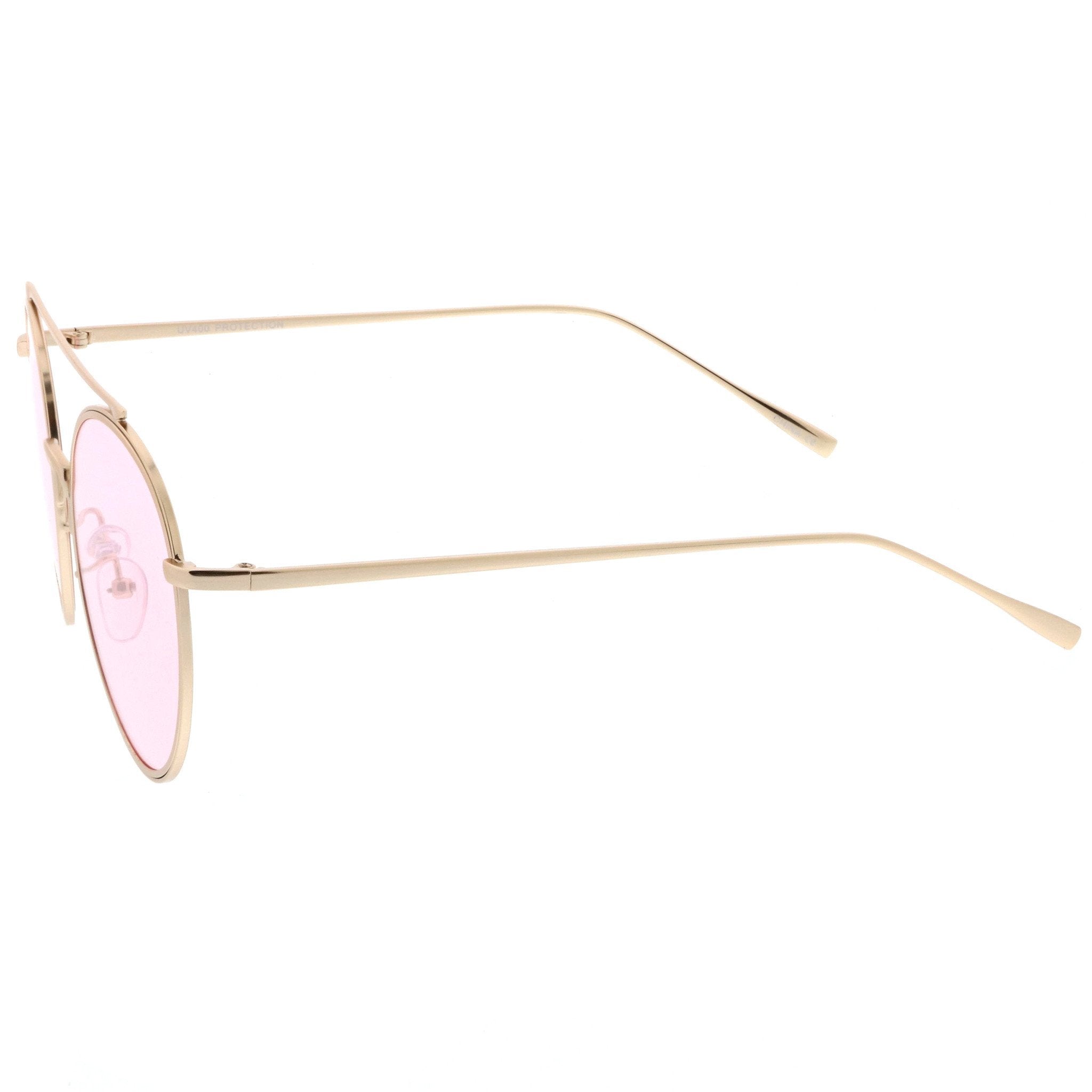 Round Color Tone Sunglasses - Image 2