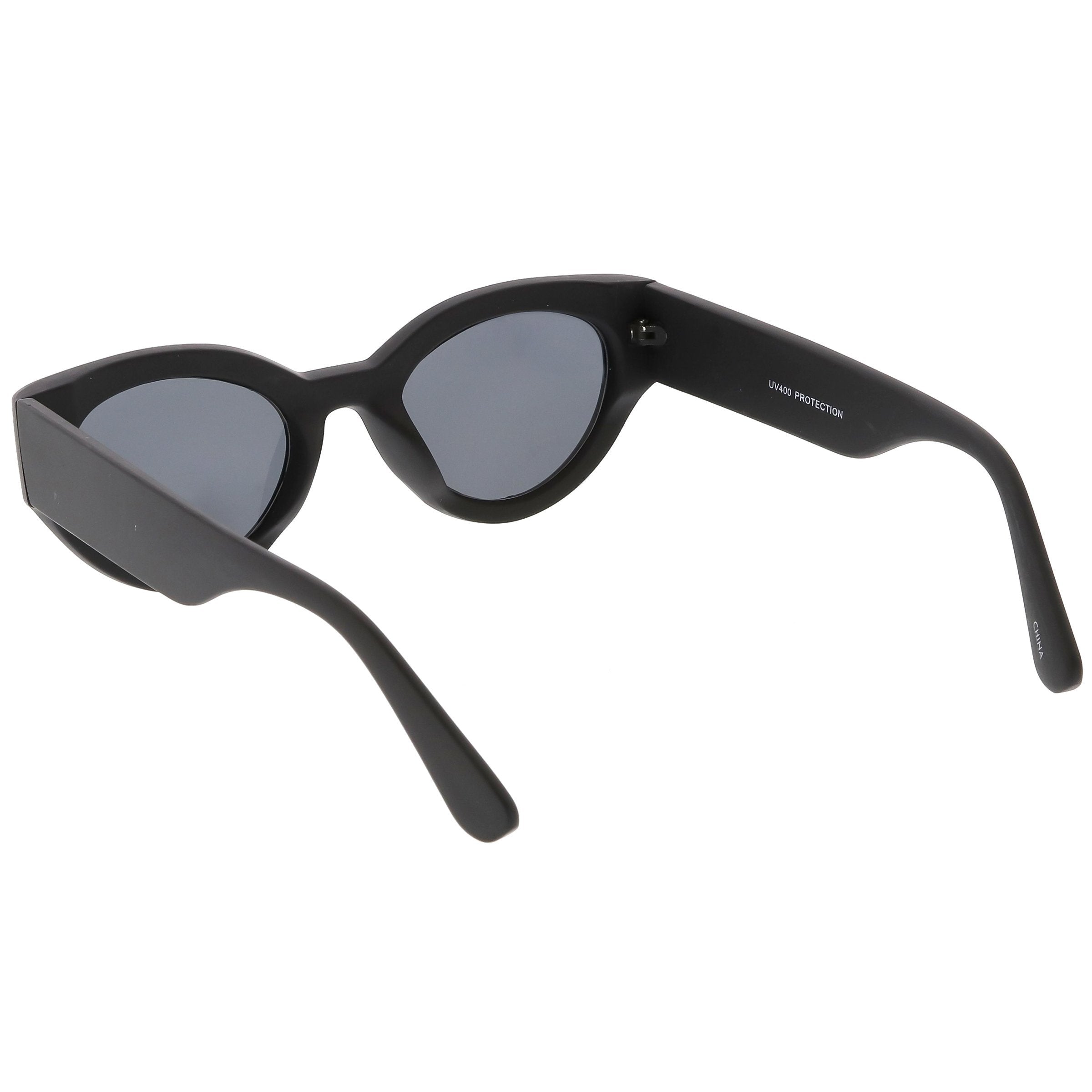 Bold Wide Frame Oval Sunglasses - Image 3