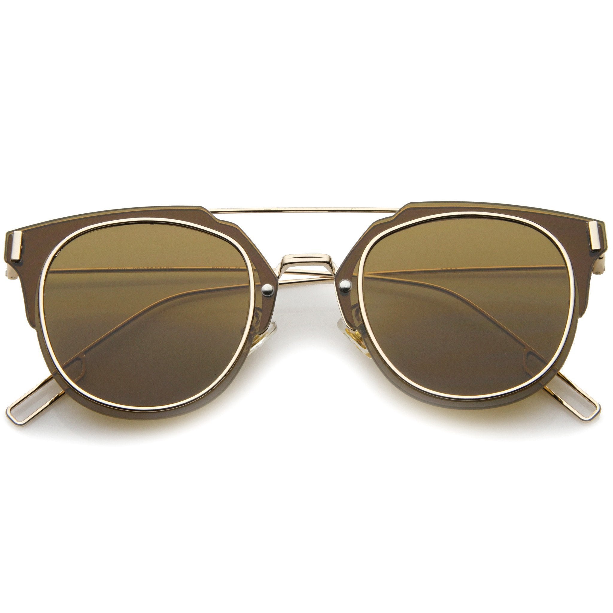 Ultra Thin Wire Inner Rim Pantos Sunglasses - Image 4