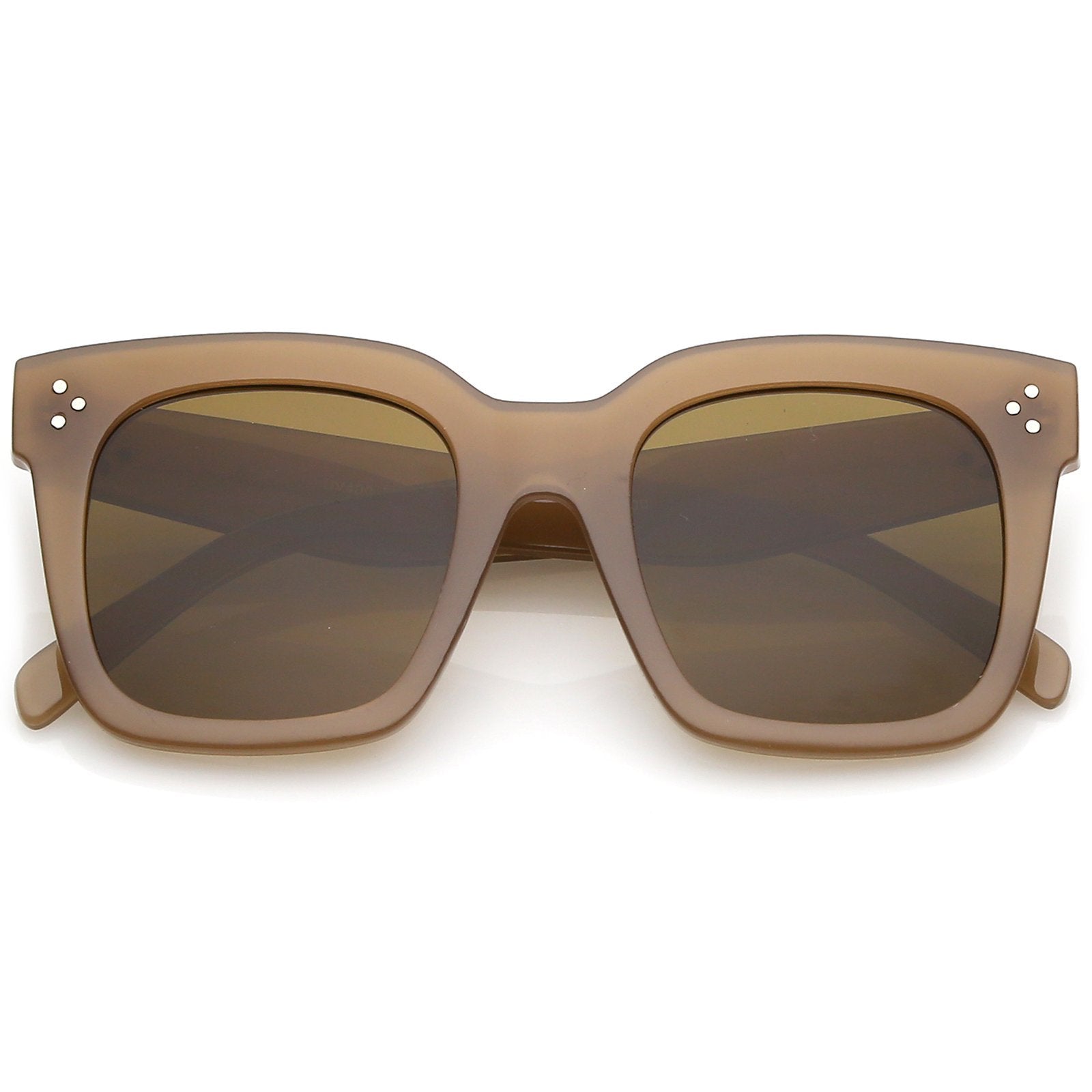 Oversize Horned Rim Sunglasses - Image 9