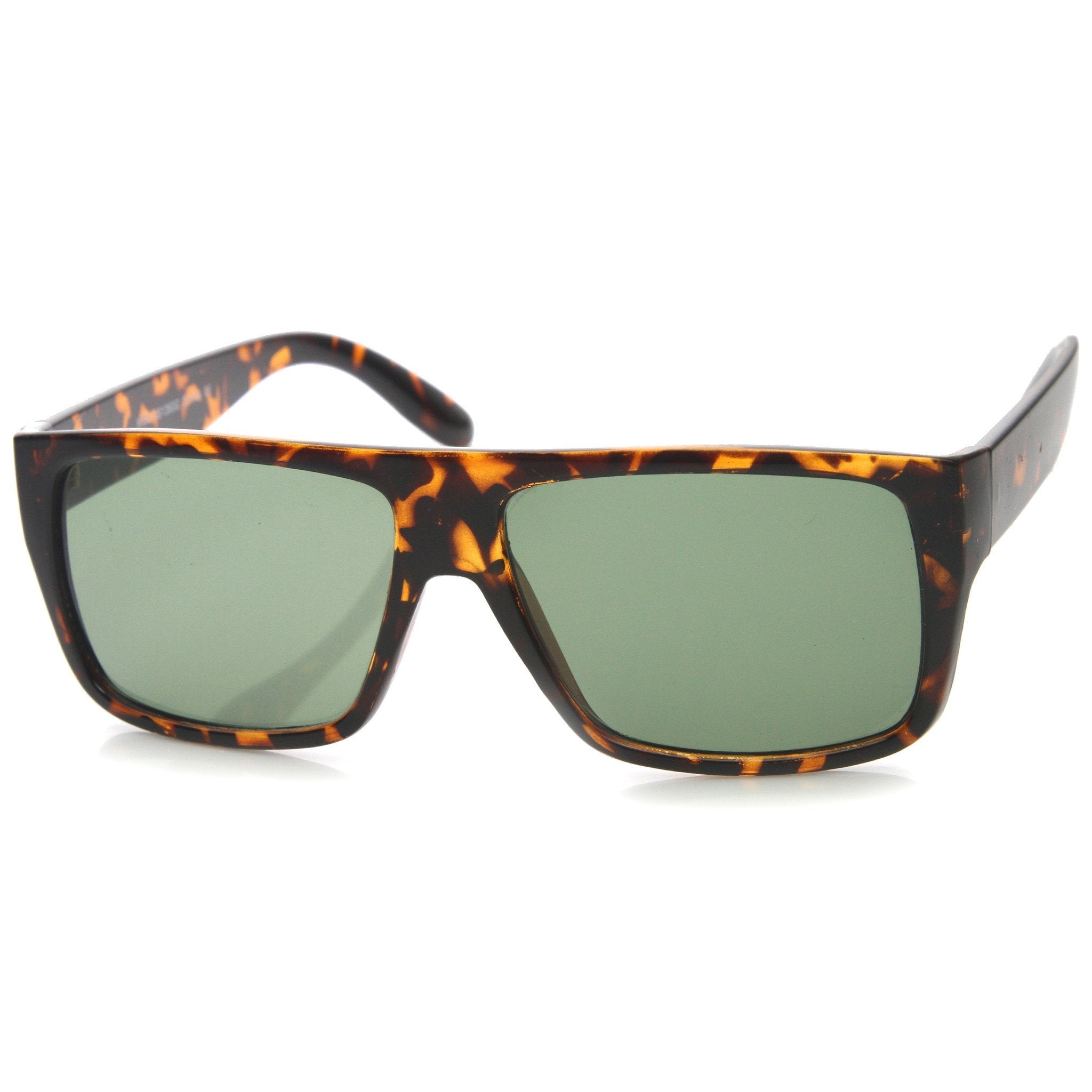 Streetwear Rectangle Flat Top Block Sunglasses - Image 5