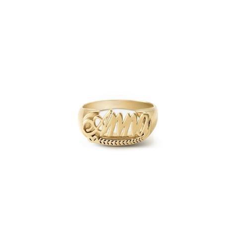 Throwback Name Ring