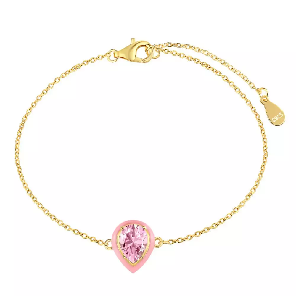 Enamel Macaron Round Water Drop Bracelet - Image 6