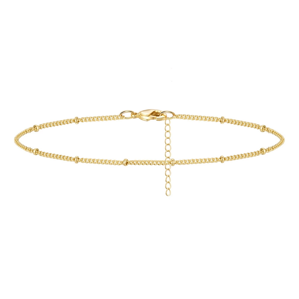 14K Gold bead Ankle Bracelet
