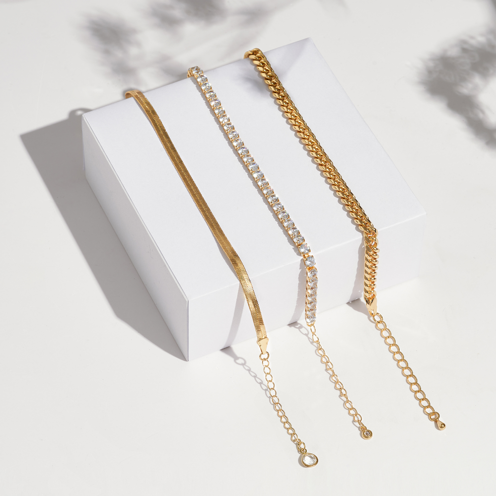 Snake Chains, Diamond Anklets and Cuban Chains - Image 2