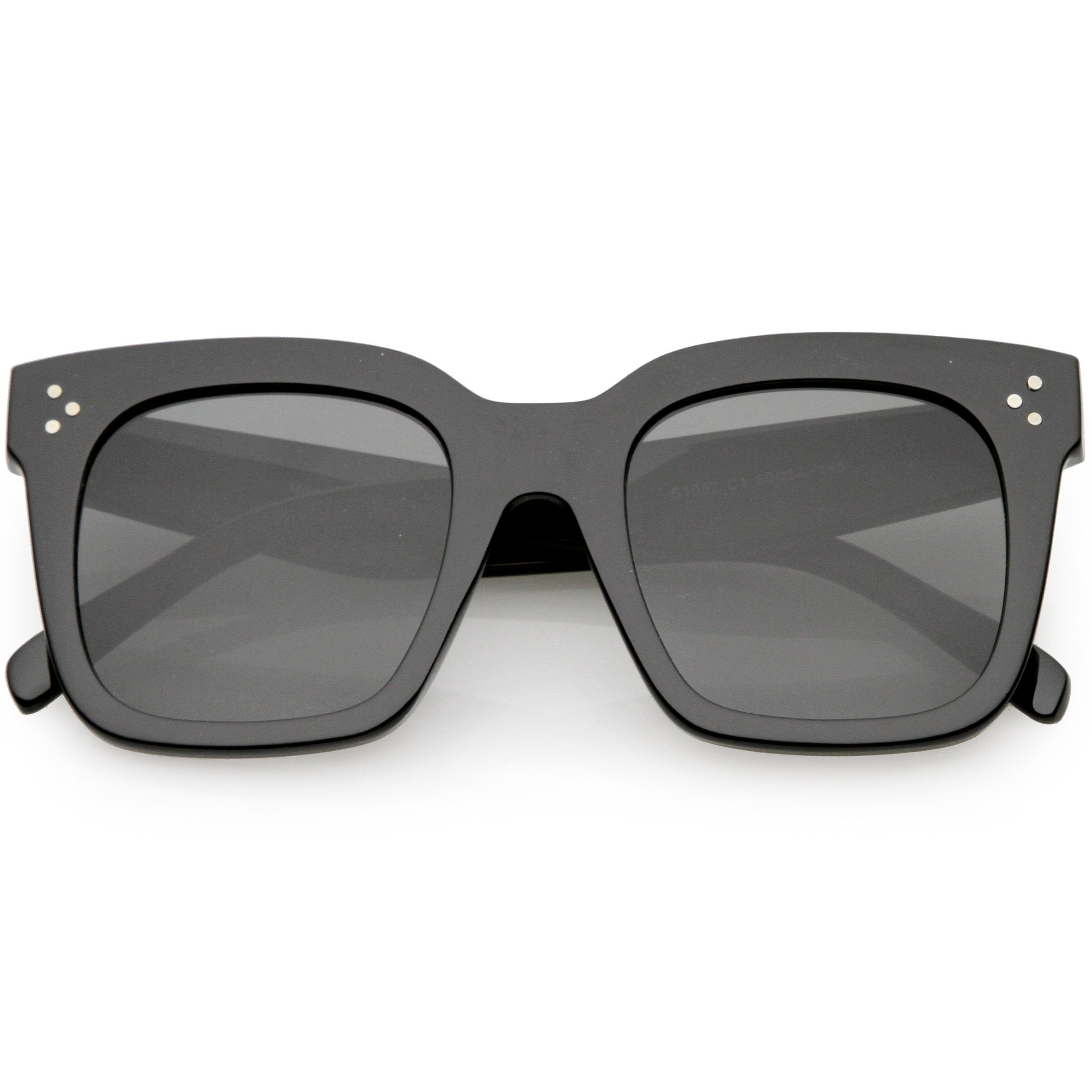 Oversize Horned Rim Sunglasses - Image 13