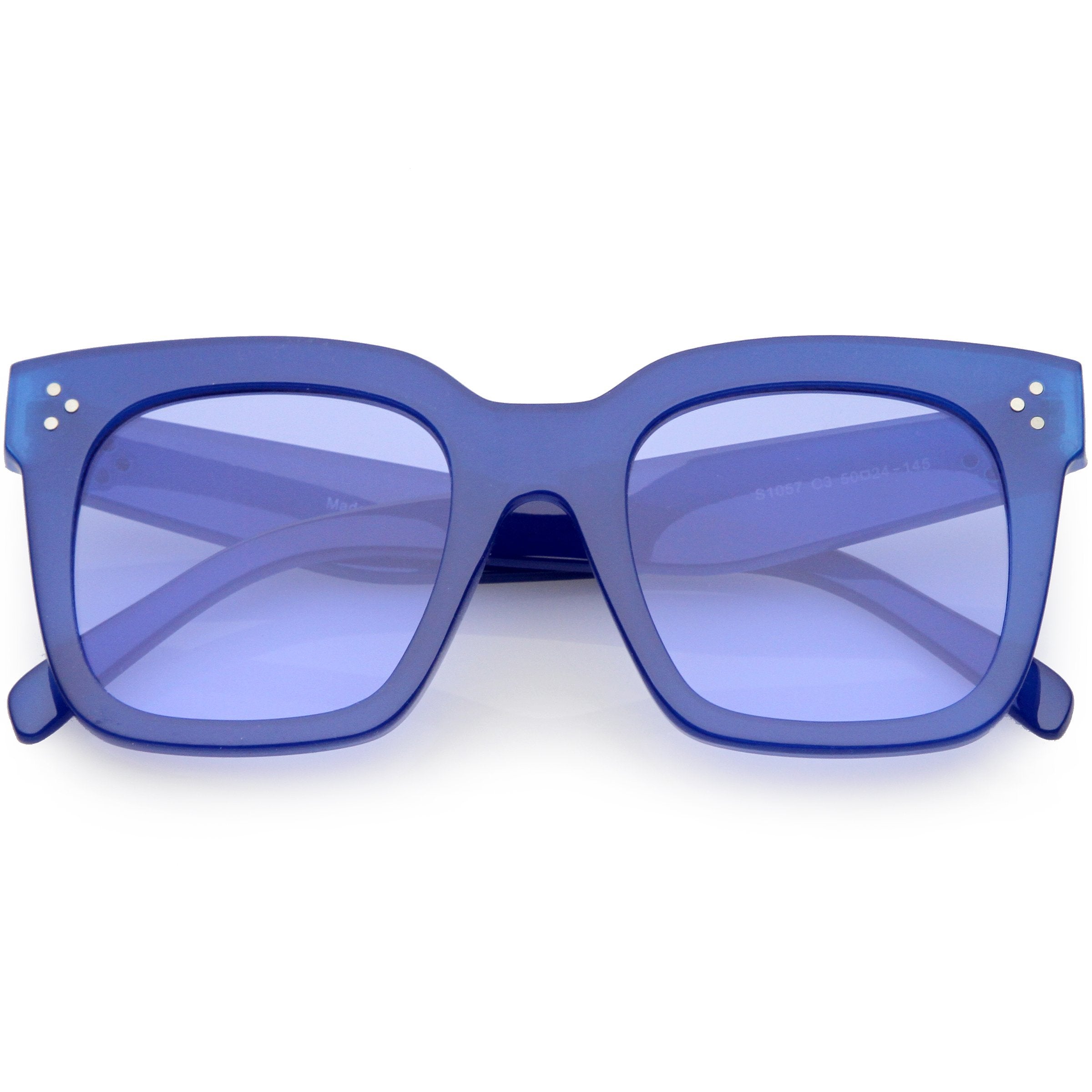 Oversize Horned Rim Sunglasses - Image 10