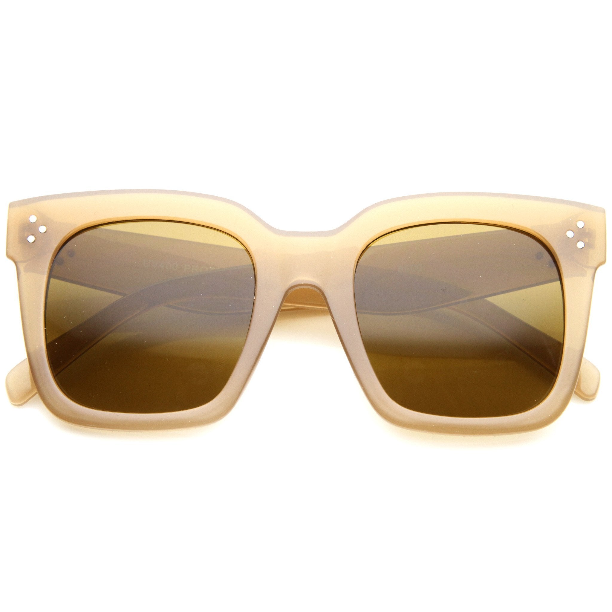 Oversize Horned Rim Sunglasses - Image 6