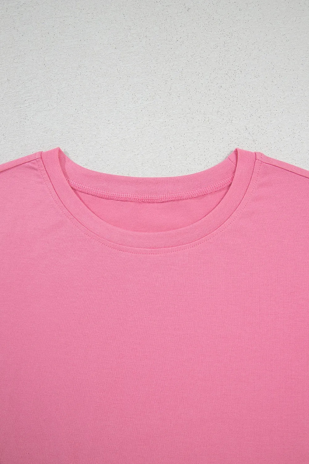 Braided Cap Sleeve Crew Neck T Shirt - Image 5