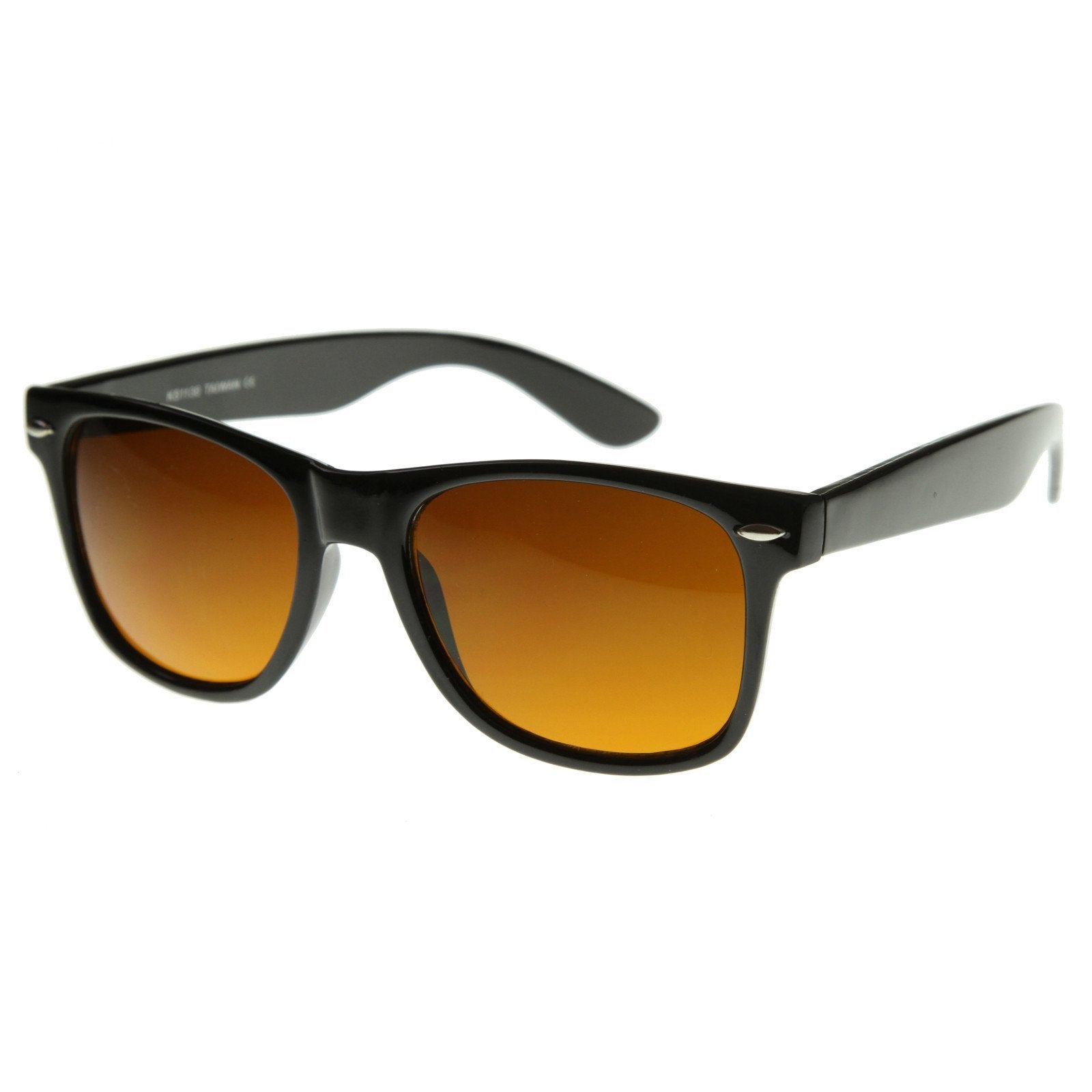 Blue Blocking 80's Horned Rim Sunglasses - Image 3
