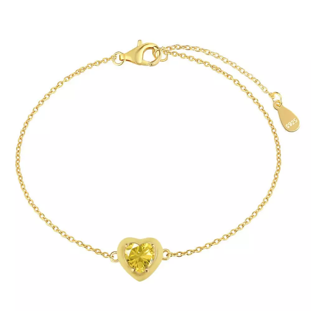 Enamel Macaron Round Heart Bracelet - Image 2