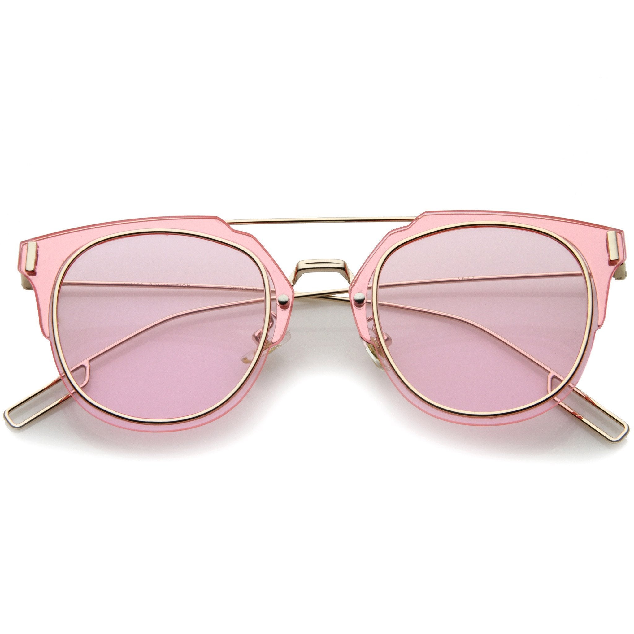 Ultra Thin Wire Inner Rim Pantos Sunglasses - Image 5