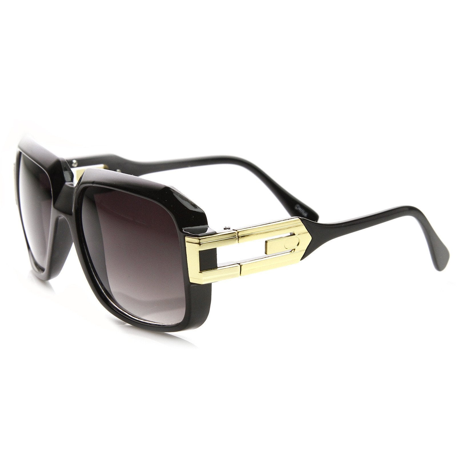 Square 80's Euro Aviator Sunglasses - Image 2