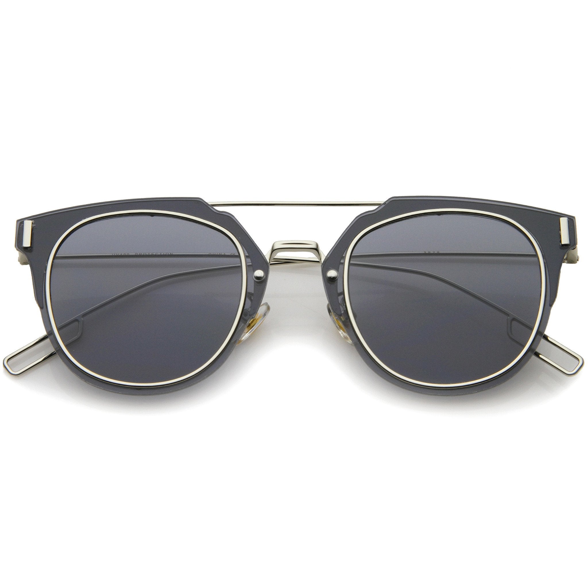 Ultra Thin Wire Inner Rim Pantos Sunglasses