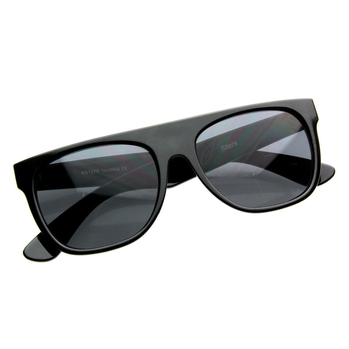 Super Flat Top Horned Rim Sunglasses - Image 3