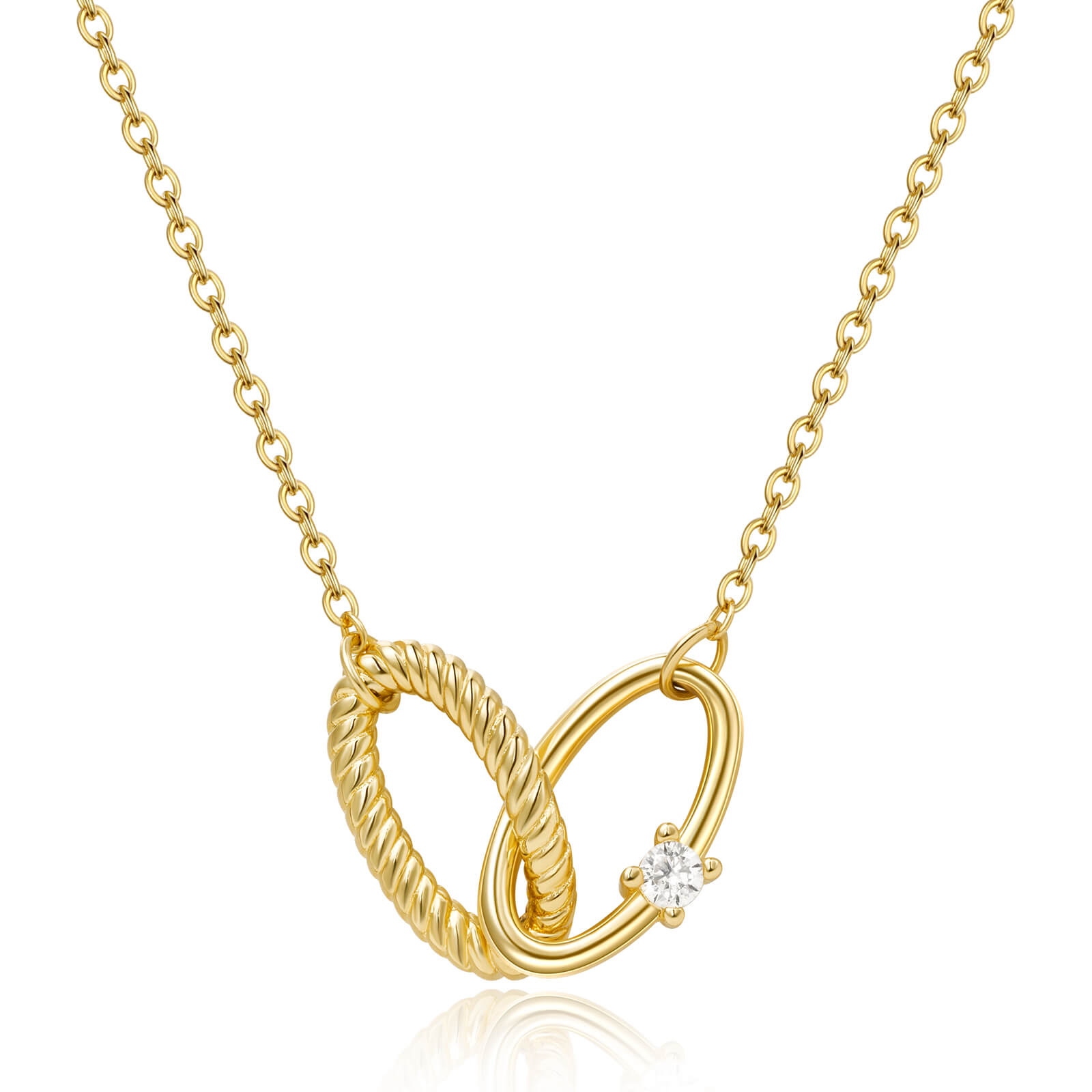 Double Oval Link Necklace