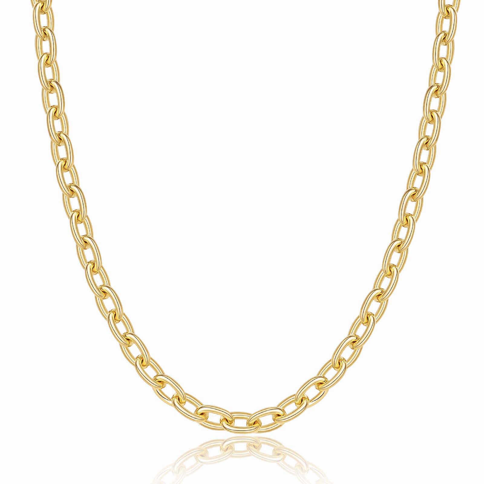 Chunky Cable Link Chain Necklace