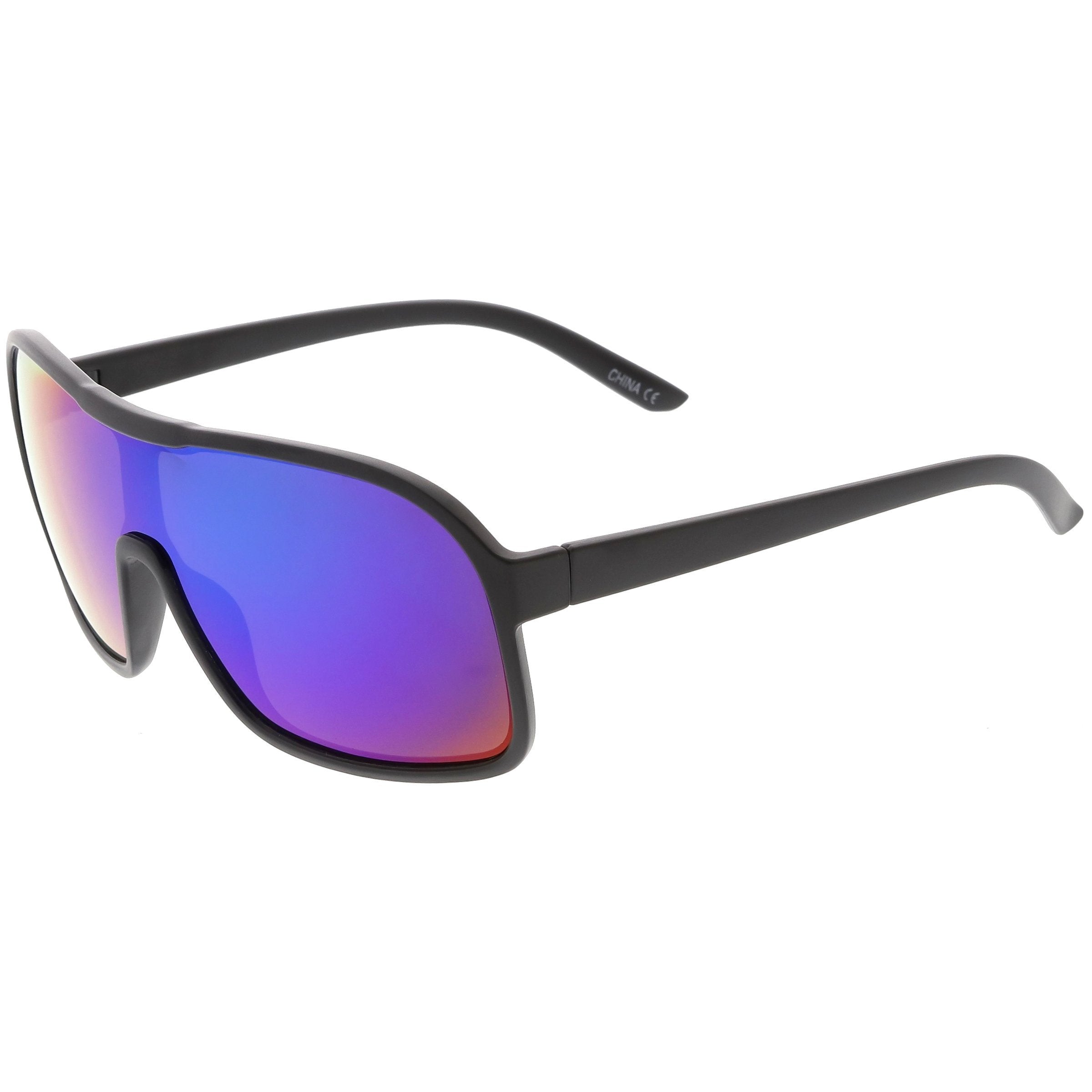 1980's Riding Sports Shield Sunglasses - Image 2