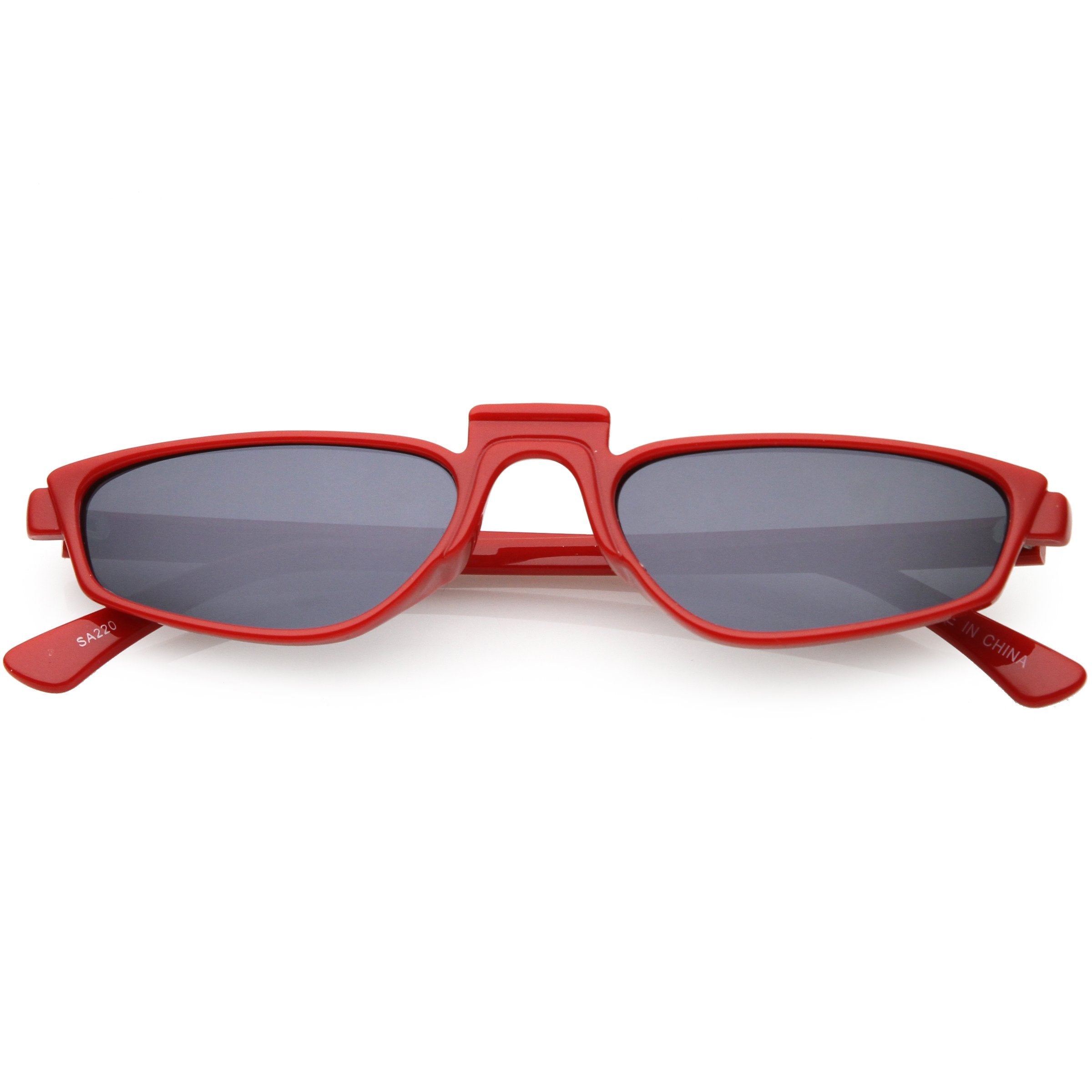 1990's Small Thin Retro Cat Eye Sunglasses - Image 7
