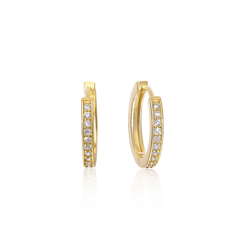 "Forever Lasting" Sterling Silver Hoop Earrings