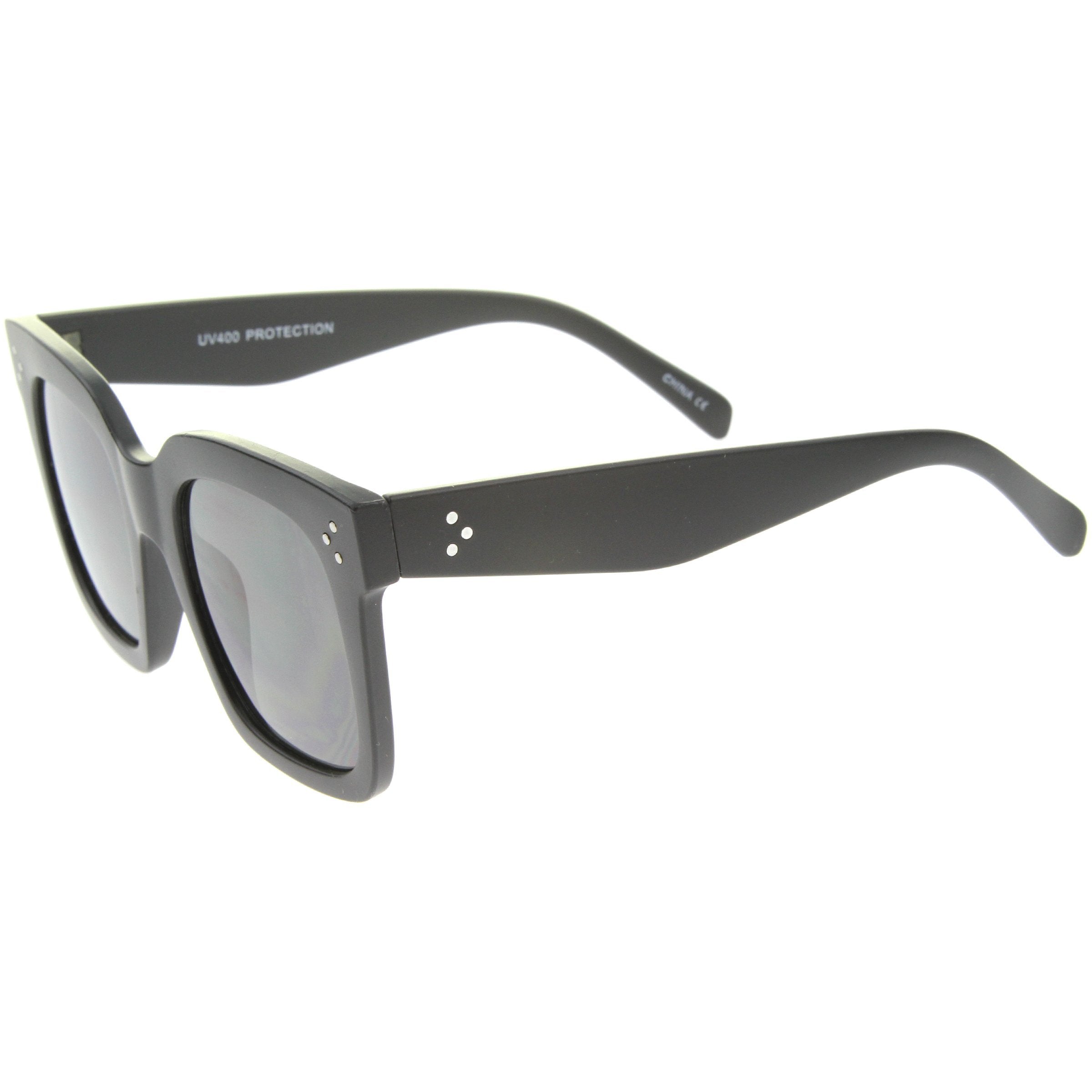 Oversize Horned Rim Sunglasses - Image 2