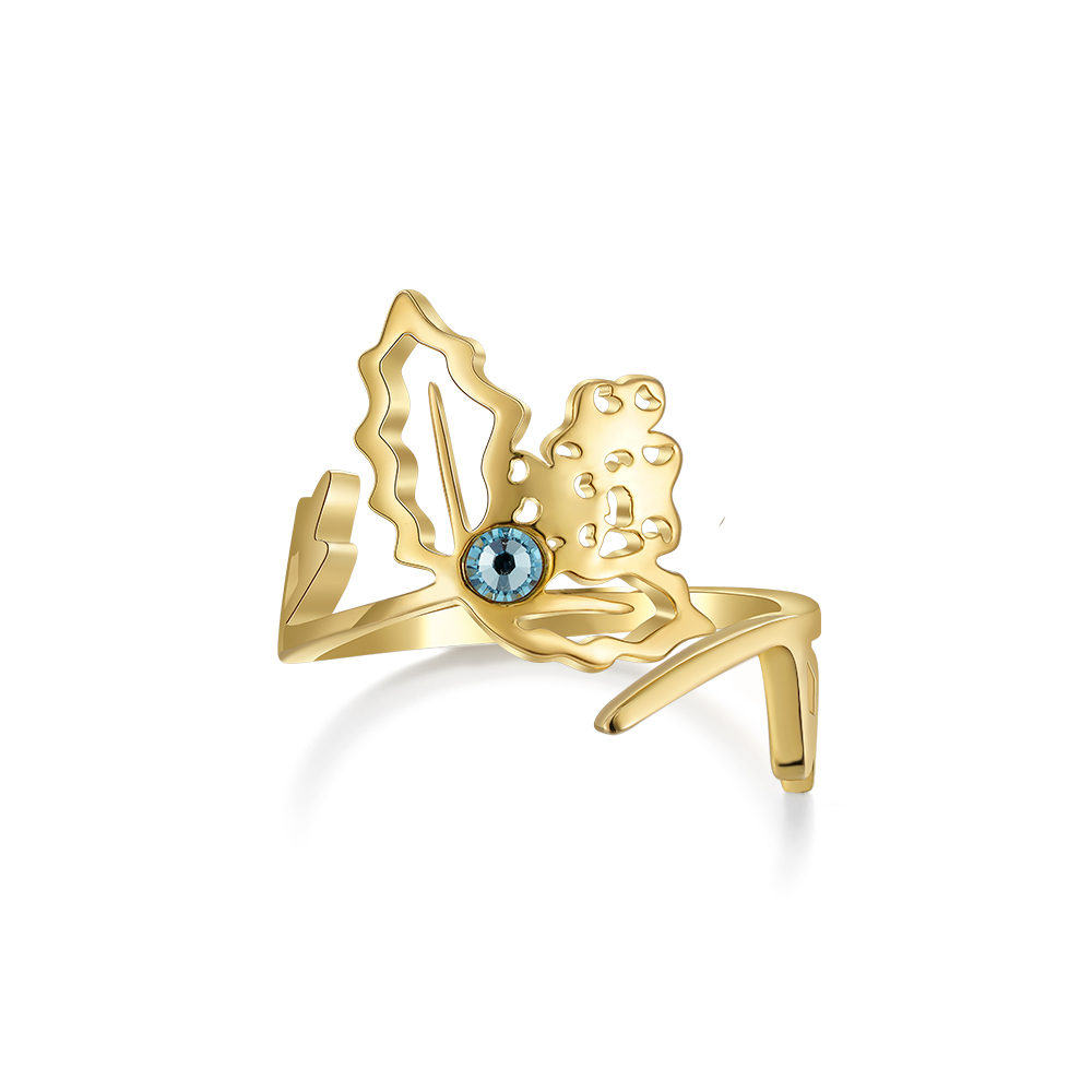 Handmade Birth Month Flower Ring - Image 4