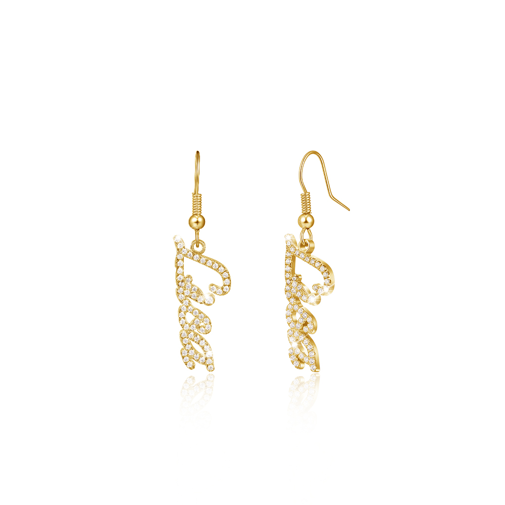 Dangle Name Earrings