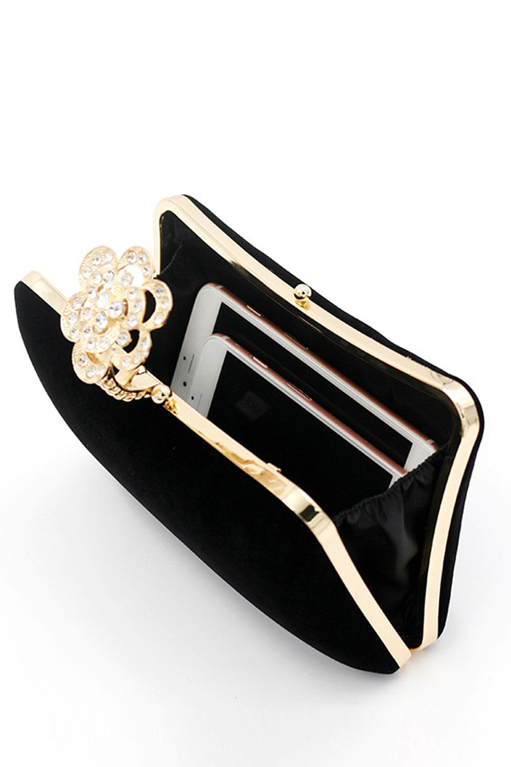 Burgundy Velvet Shoulder Chain Bag - Image 9