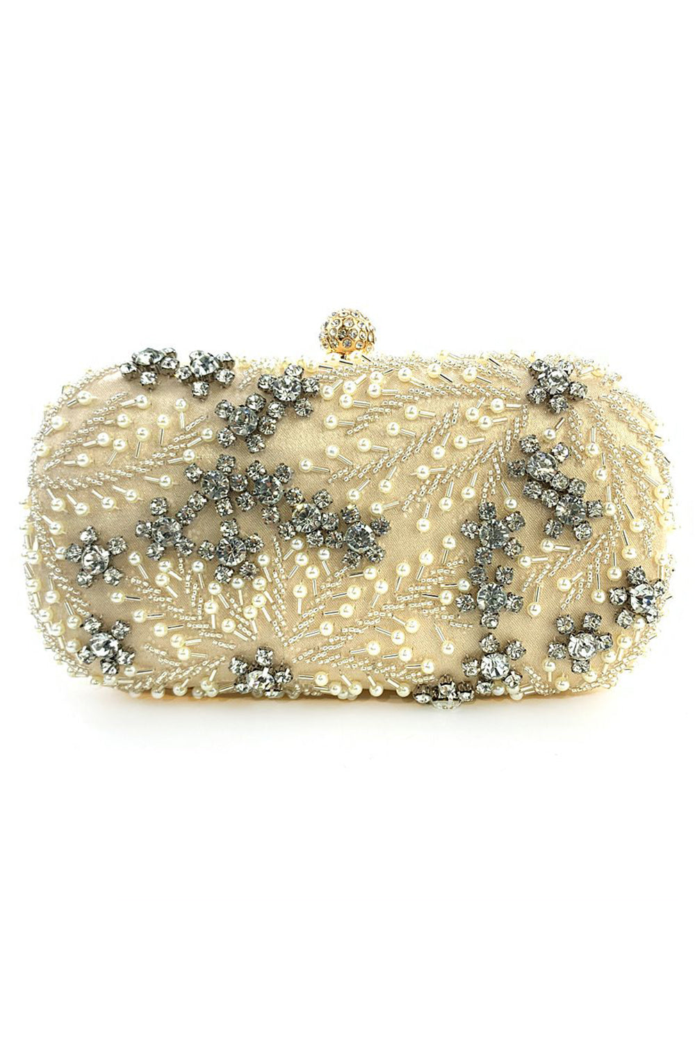 Black Beaded Evening Clutch Bag - Image 3
