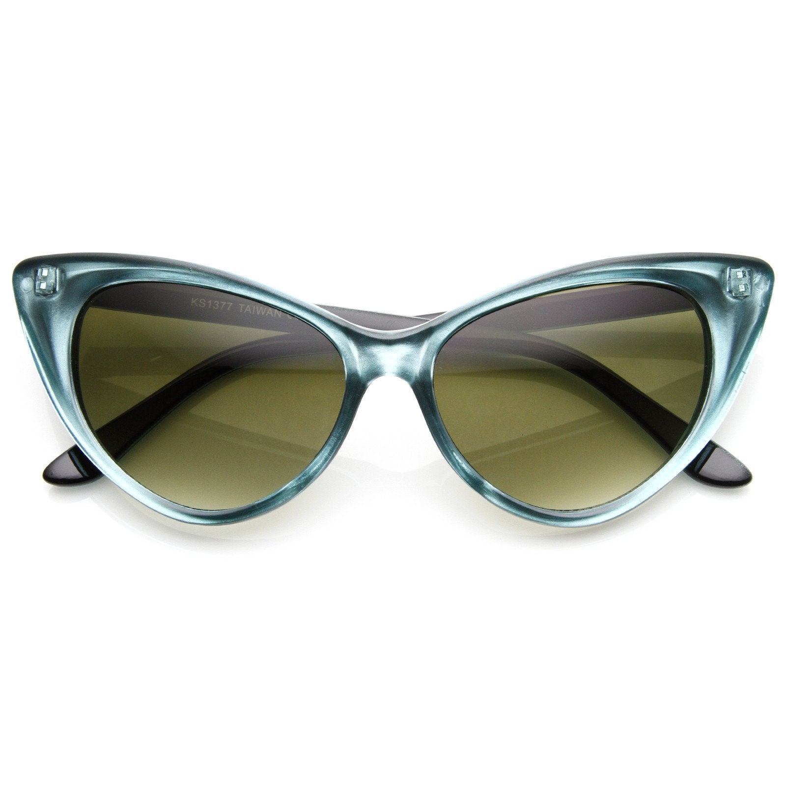 Retro 1950's High Pointed Cat Eye Sunglasses - Image 4