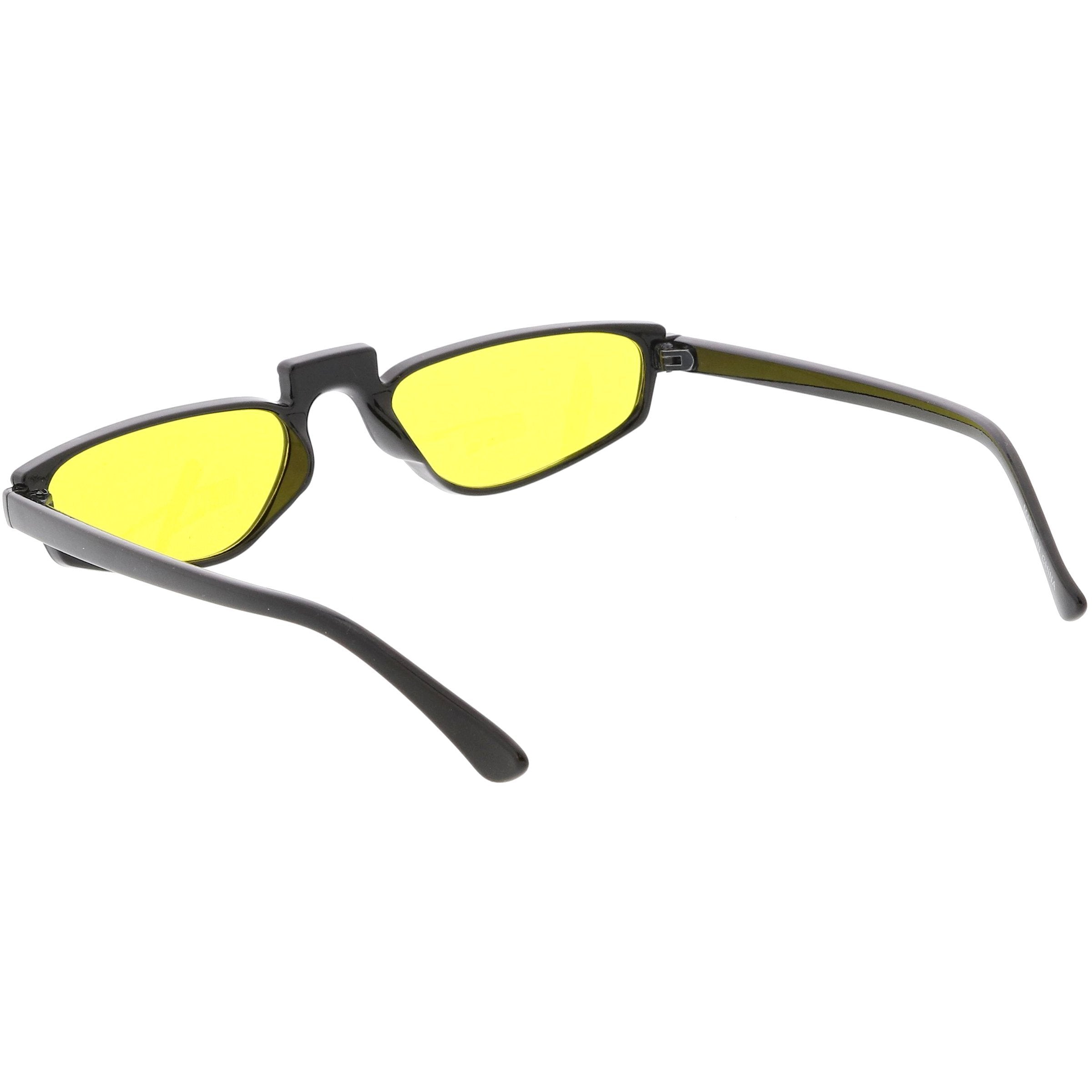 1990's Small Thin Retro Cat Eye Sunglasses - Image 3