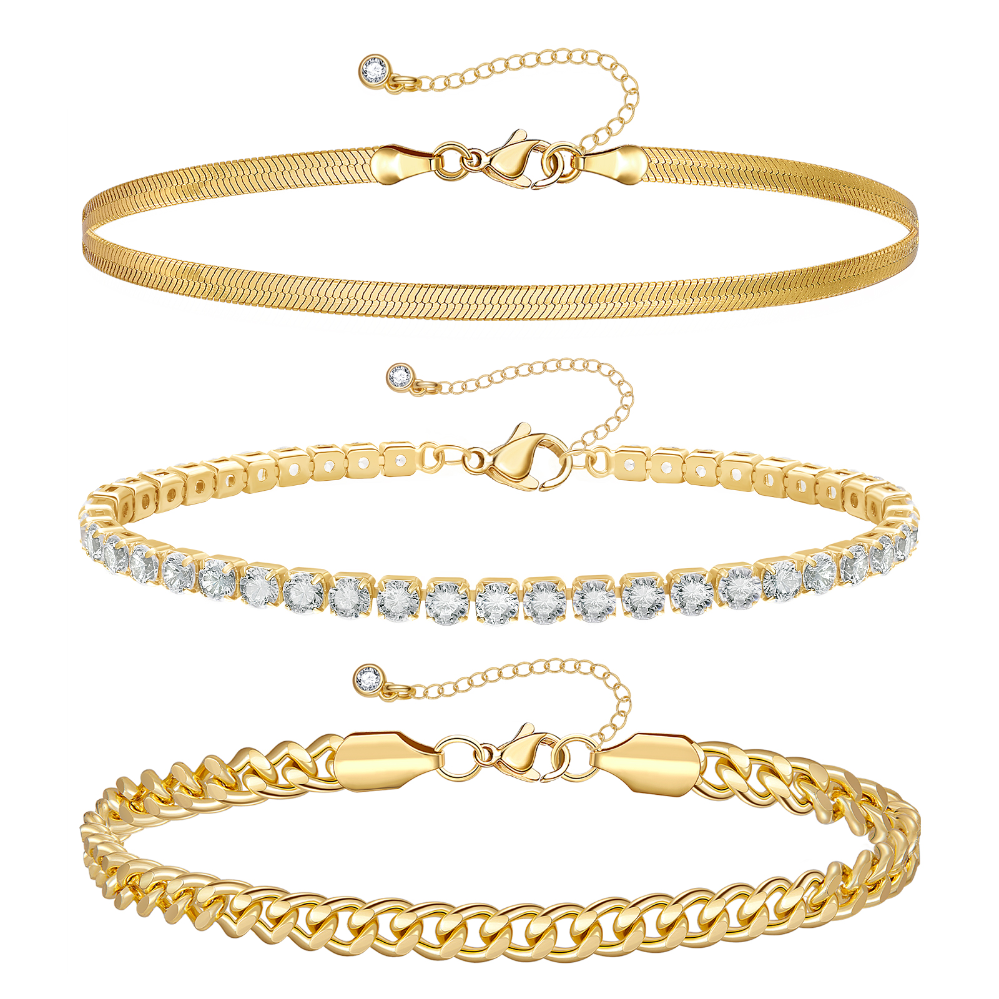Snake Chains, Diamond Anklets and Cuban Chains