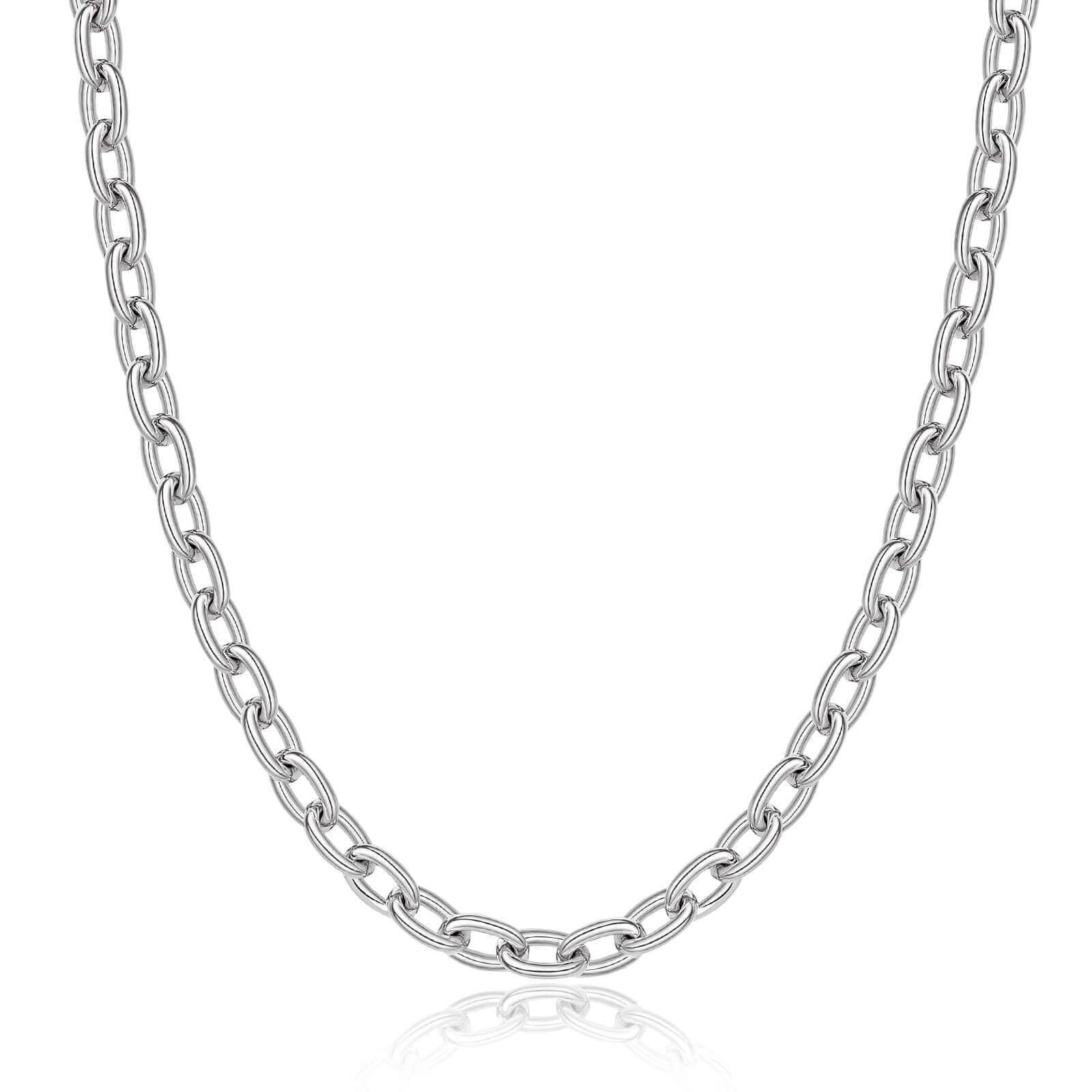 Chunky Cable Link Chain Necklace - Image 5