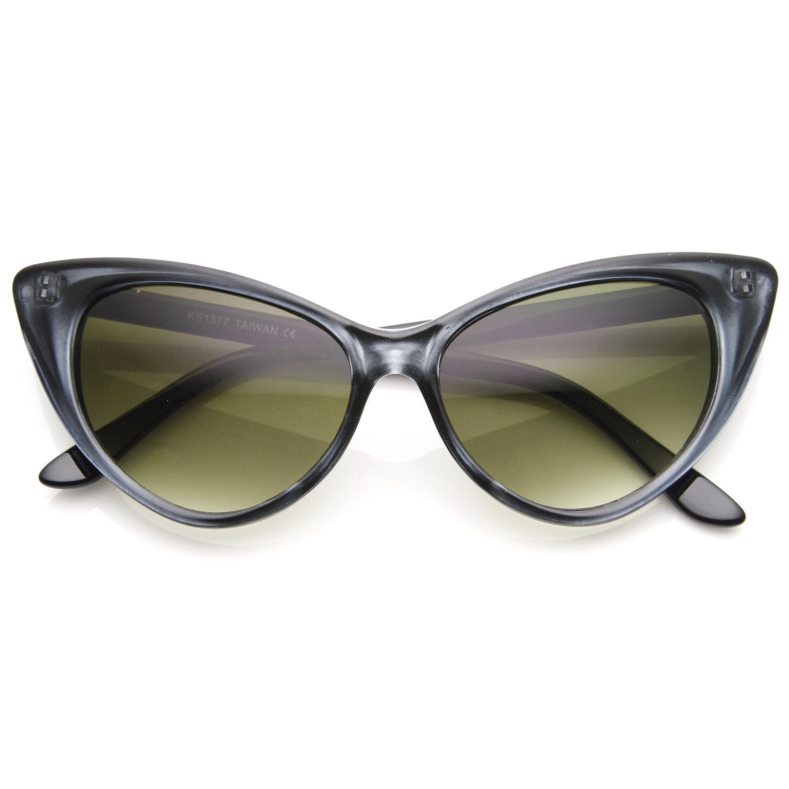 Retro 1950's High Pointed Cat Eye Sunglasses - Image 3