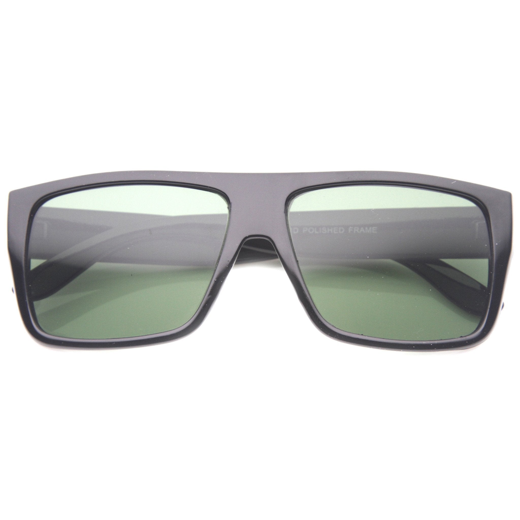 Streetwear Rectangle Flat Top Block Sunglasses