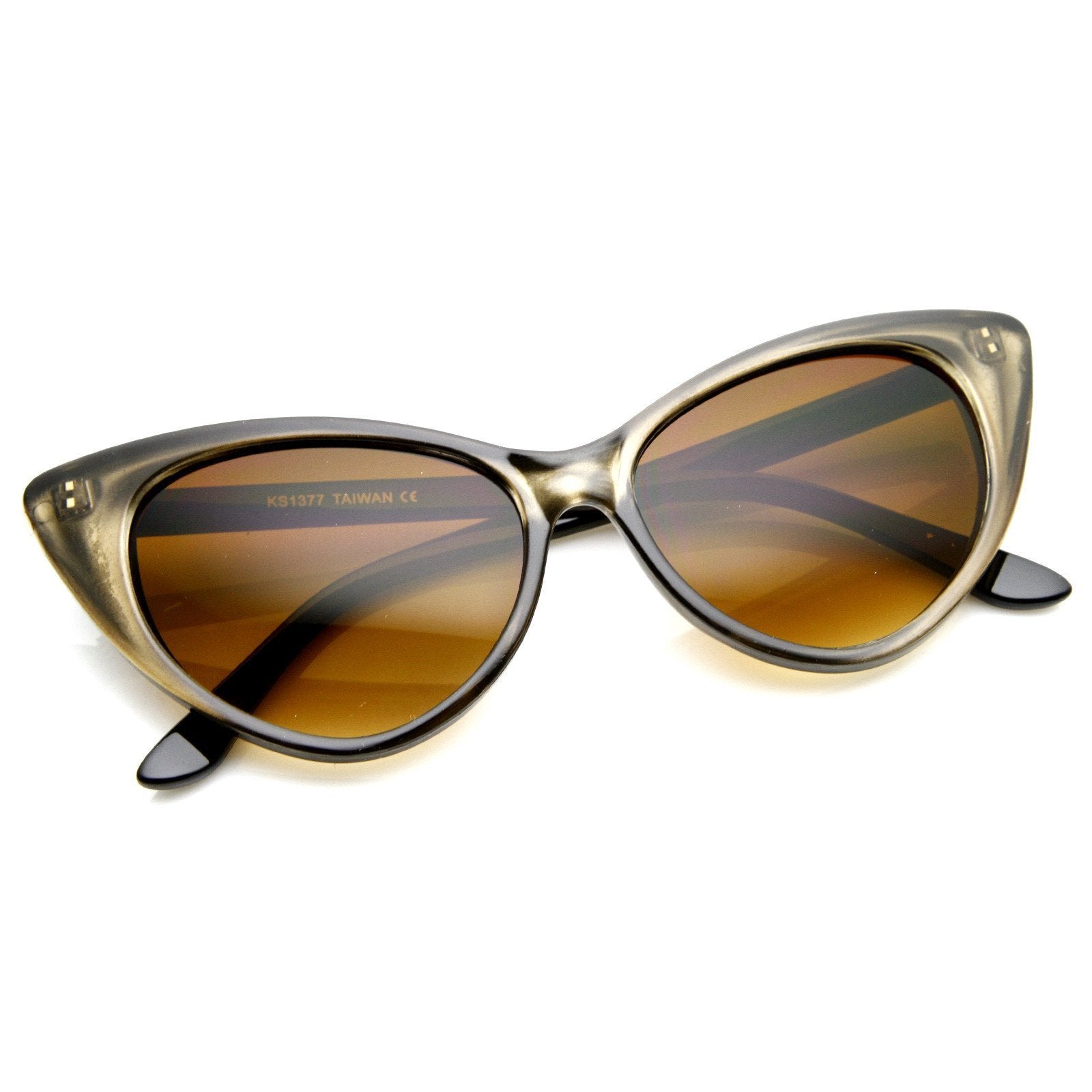 Retro 1950's High Pointed Cat Eye Sunglasses - Image 2