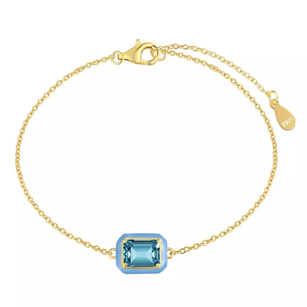 Enamel Candy Color Round Bracelet - Image 3