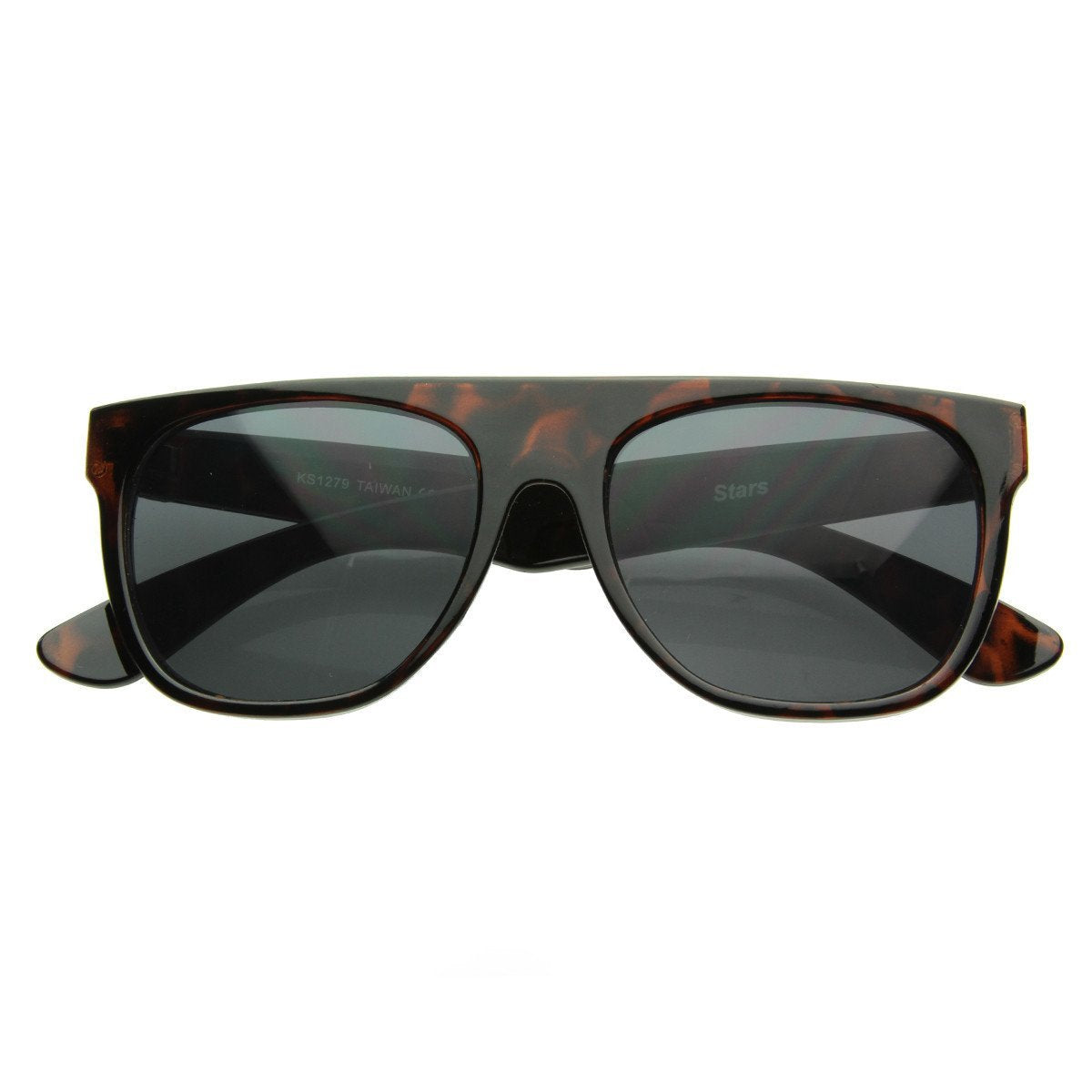 Super Flat Top Horned Rim Sunglasses - Image 6