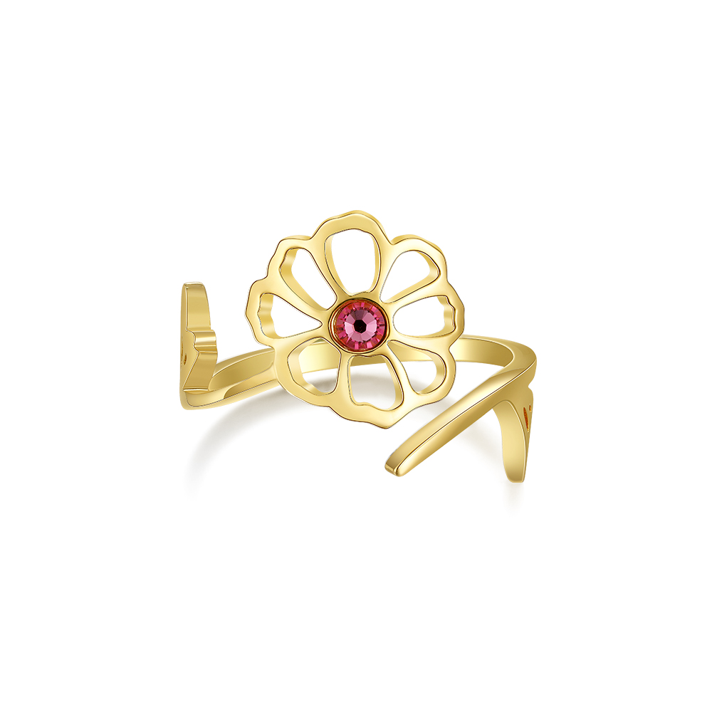 Handmade Birth Month Flower Ring