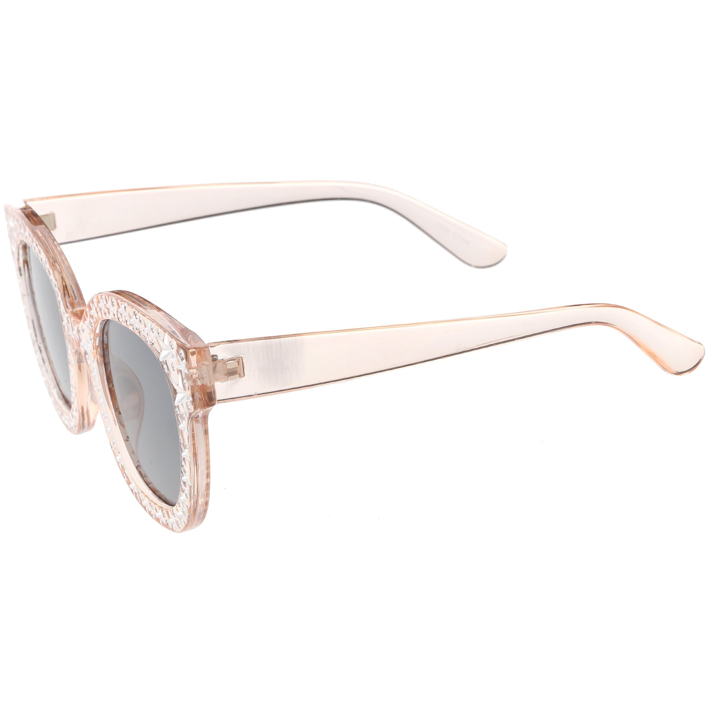Star Embellished Horned Rim Sunglasses - Image 2