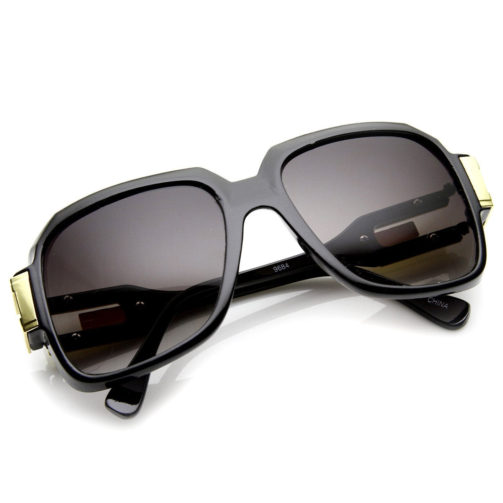 Square 80's Euro Aviator Sunglasses - Image 3