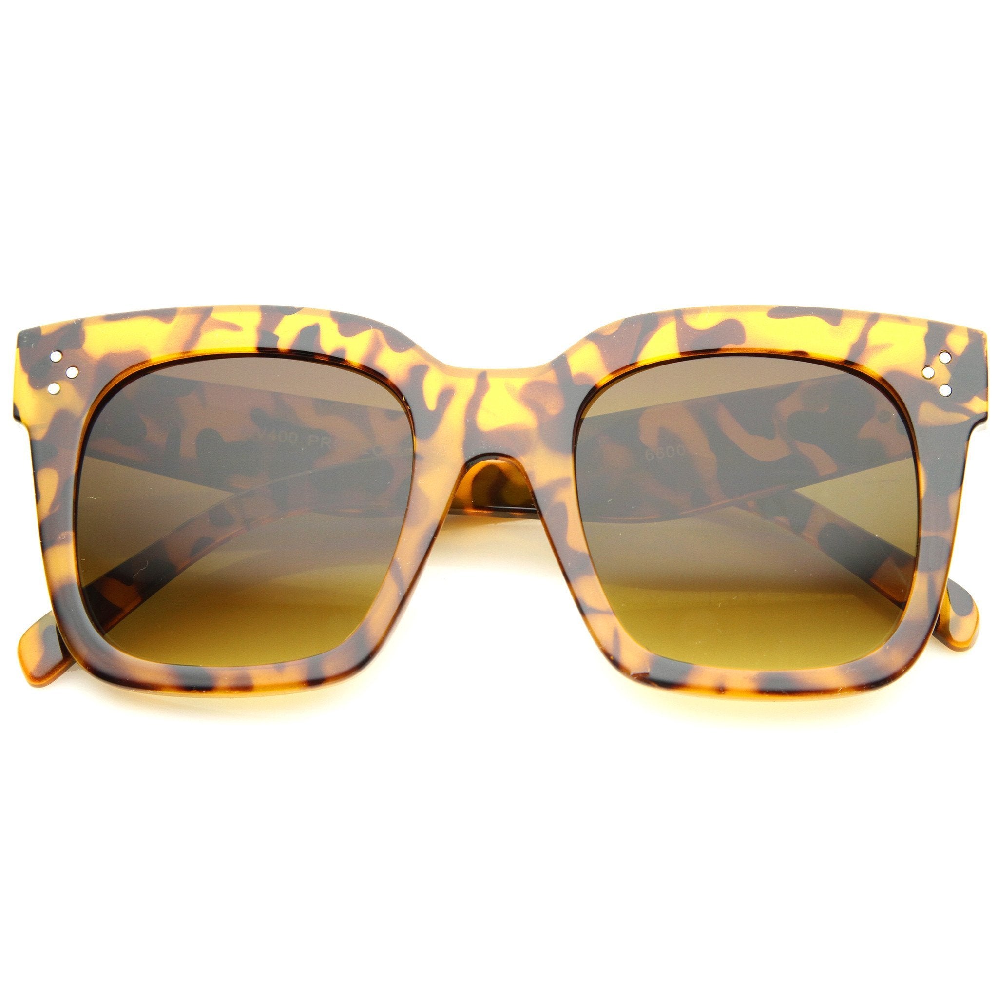 Oversize Horned Rim Sunglasses - Image 7