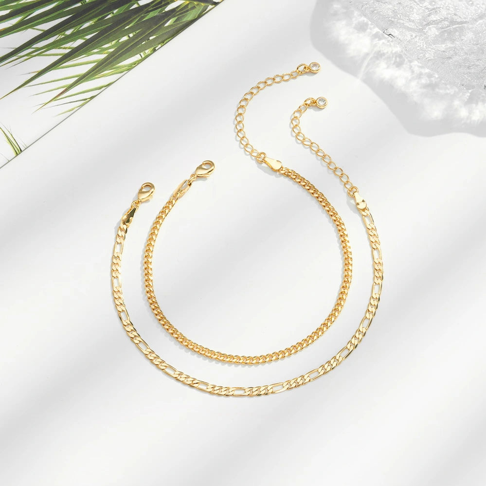 Figaro with 3mm cuban anklet - Image 4