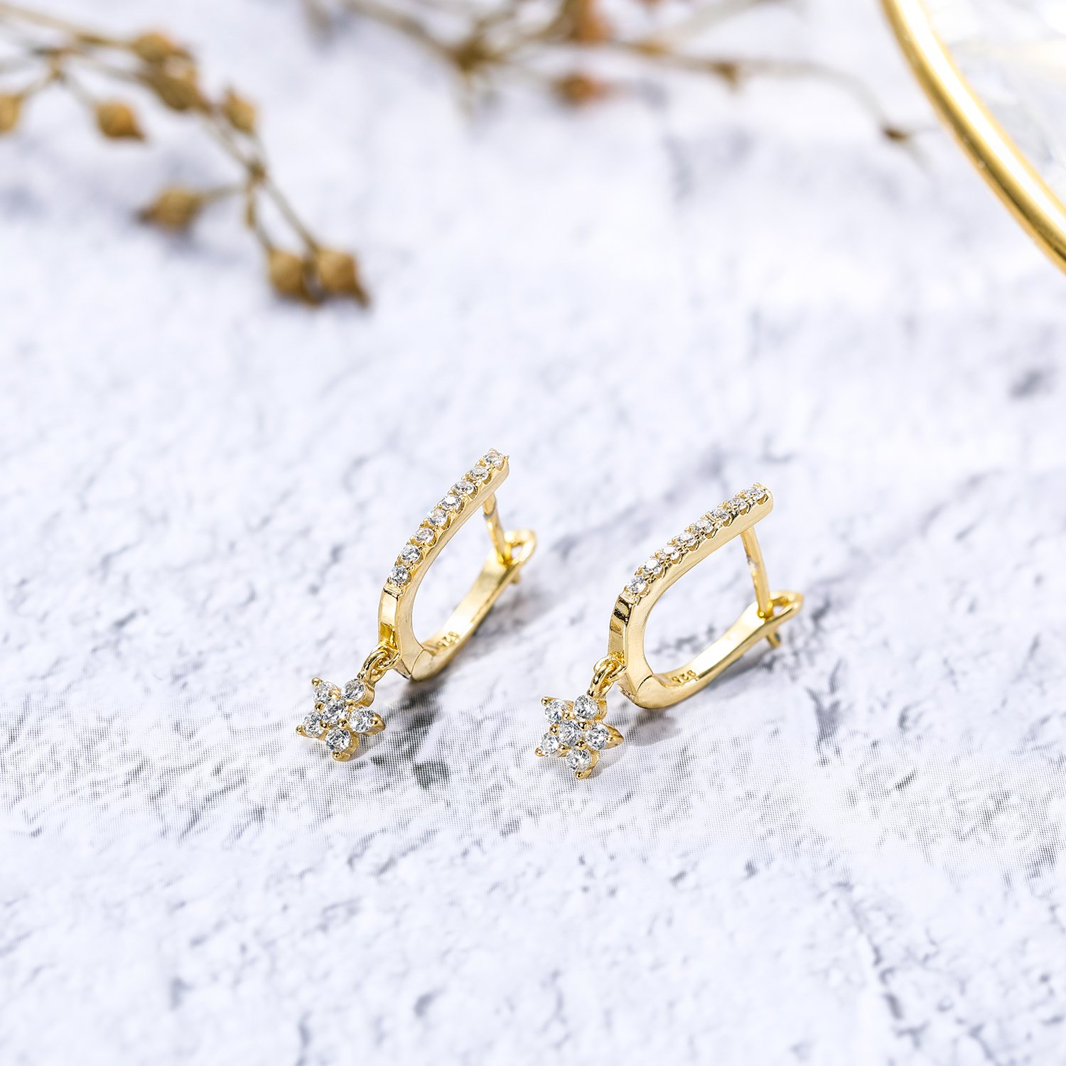 Star Hoop Earrings - Image 3