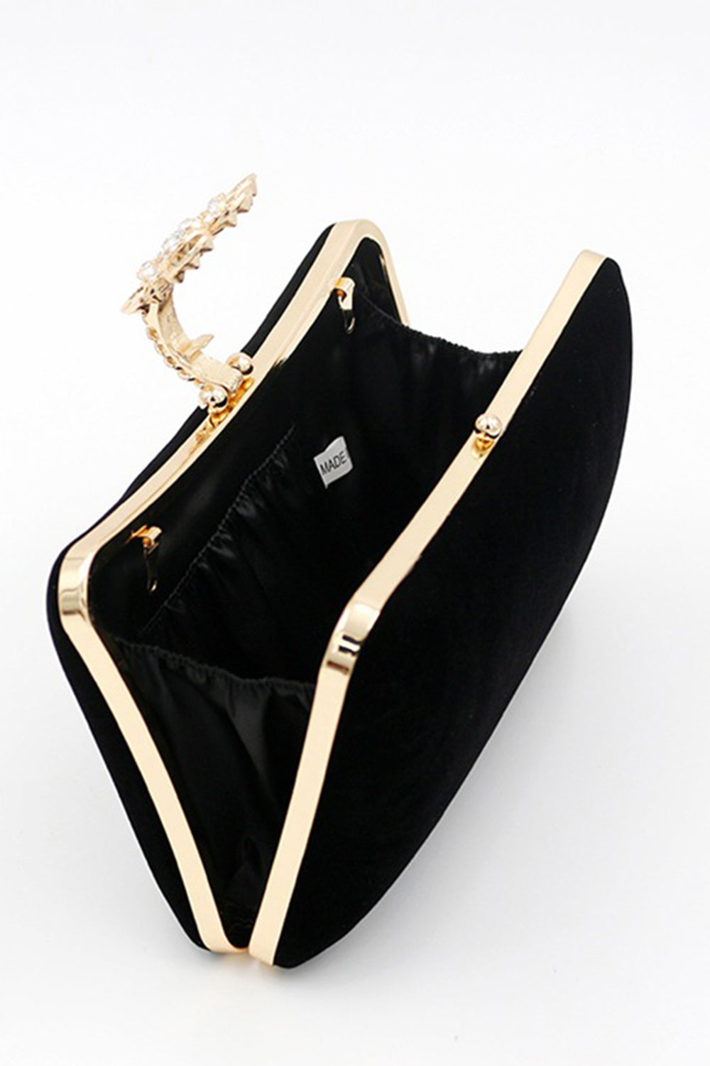 Burgundy Velvet Shoulder Chain Bag - Image 8