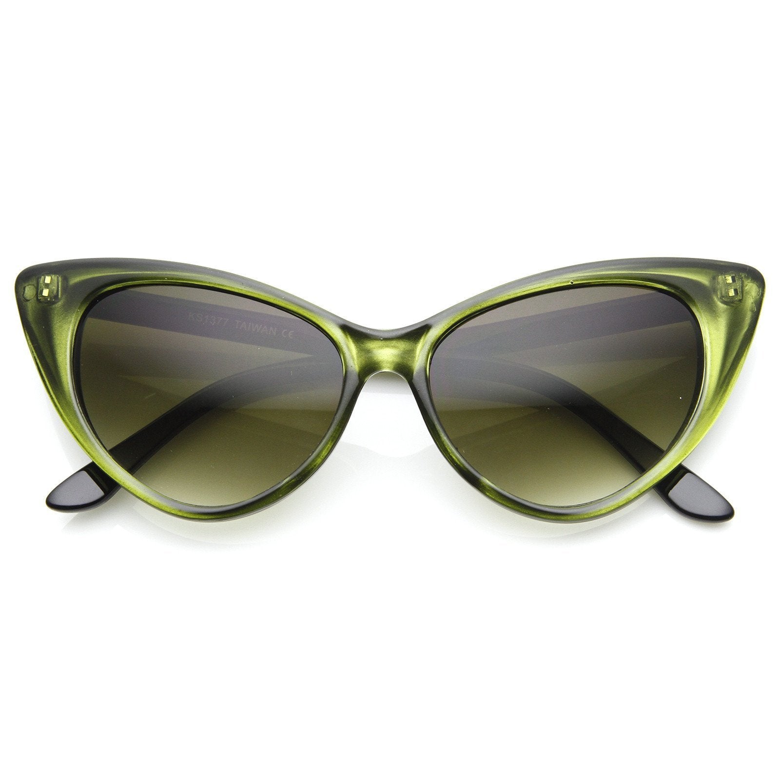 Retro 1950's High Pointed Cat Eye Sunglasses - Image 6