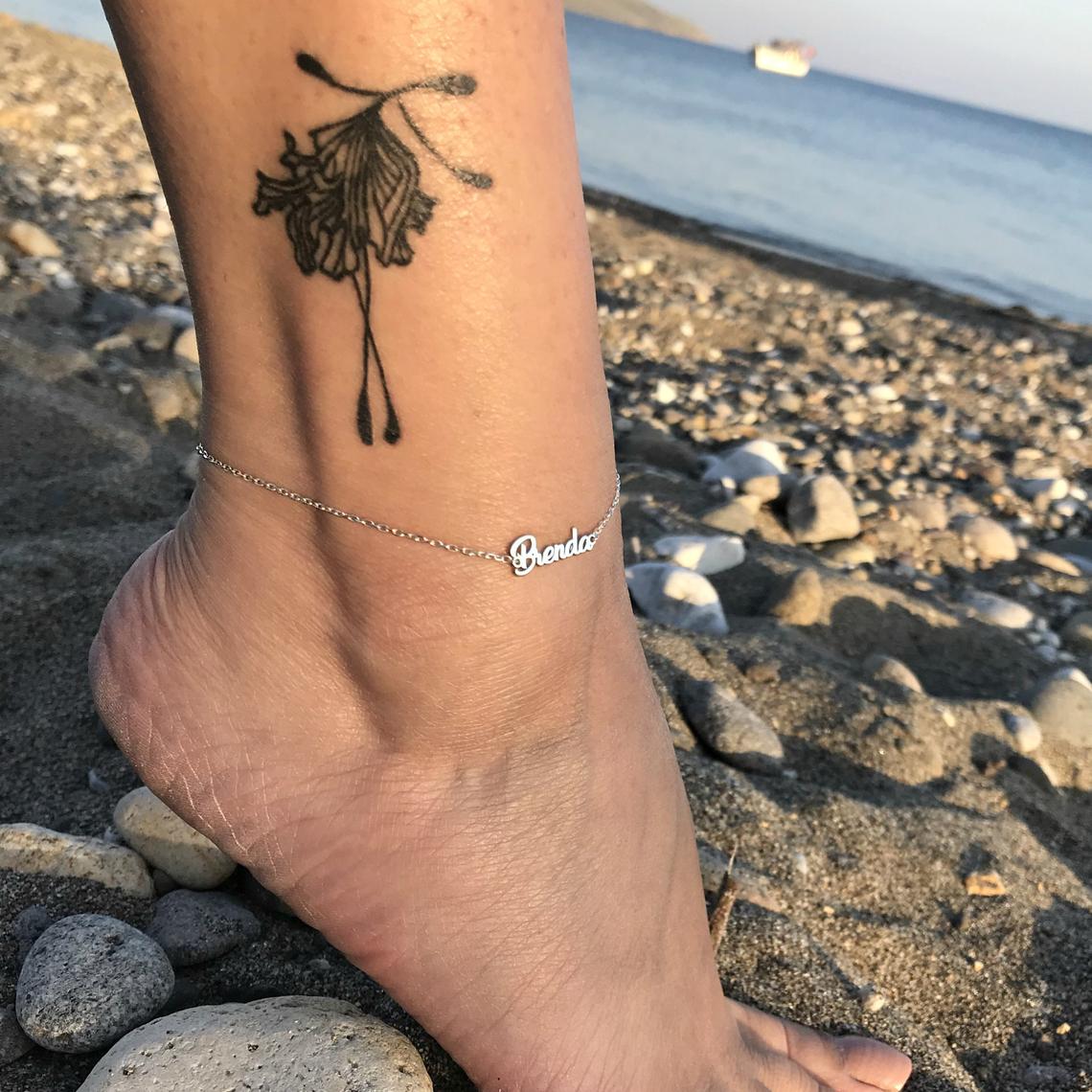 Simple Carrie Name Bracelet / Anklet - Image 5
