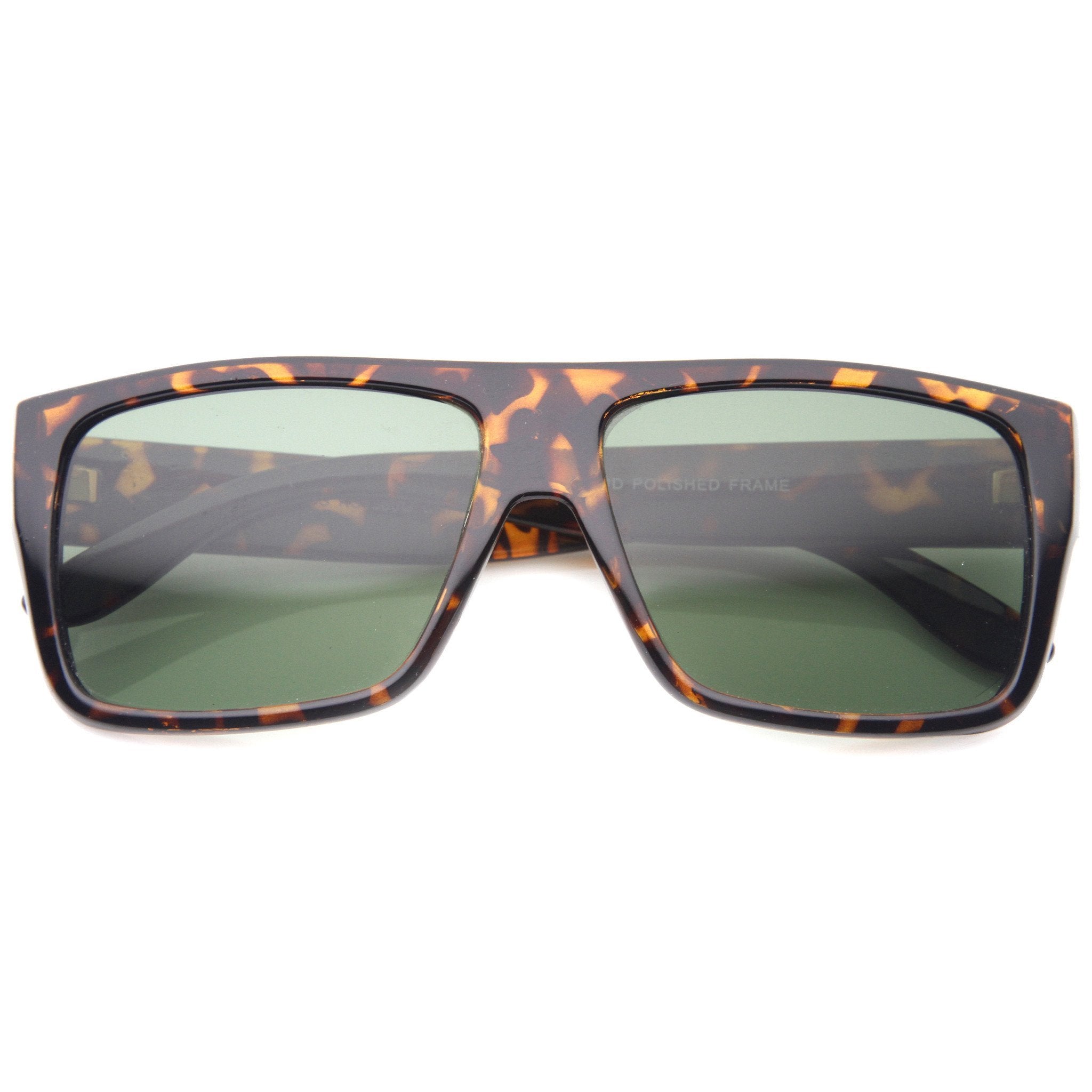 Streetwear Rectangle Flat Top Block Sunglasses - Image 4
