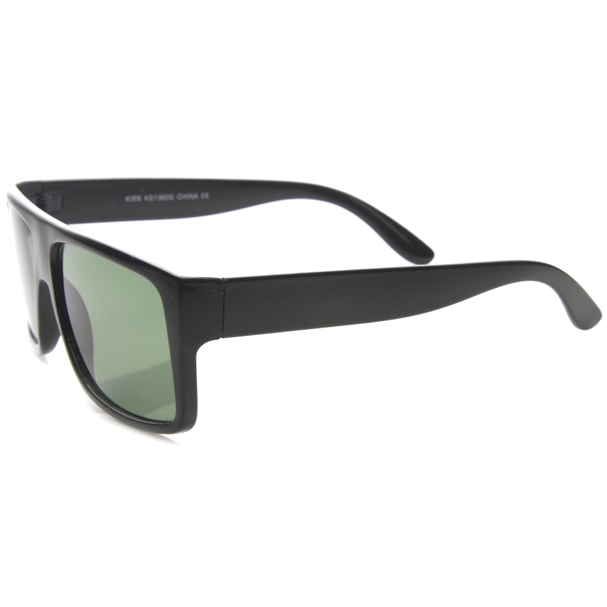 Streetwear Rectangle Flat Top Block Sunglasses - Image 2
