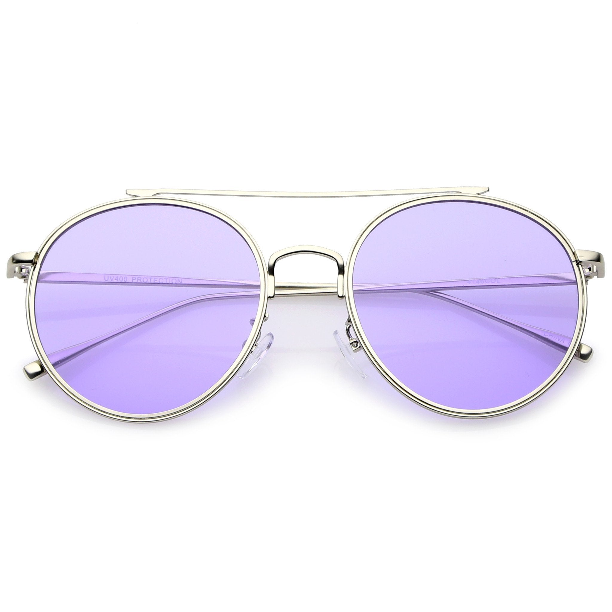 Round Color Tone Sunglasses - Image 6